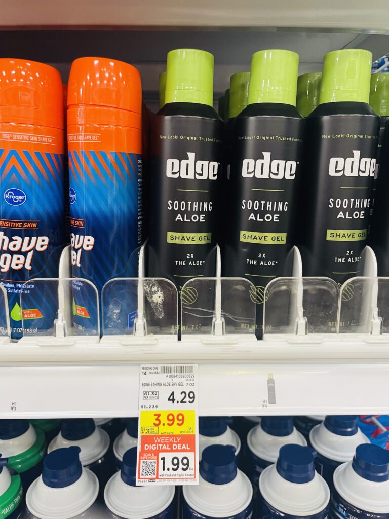 edge skintimate shave cream kroger shelf image (1)