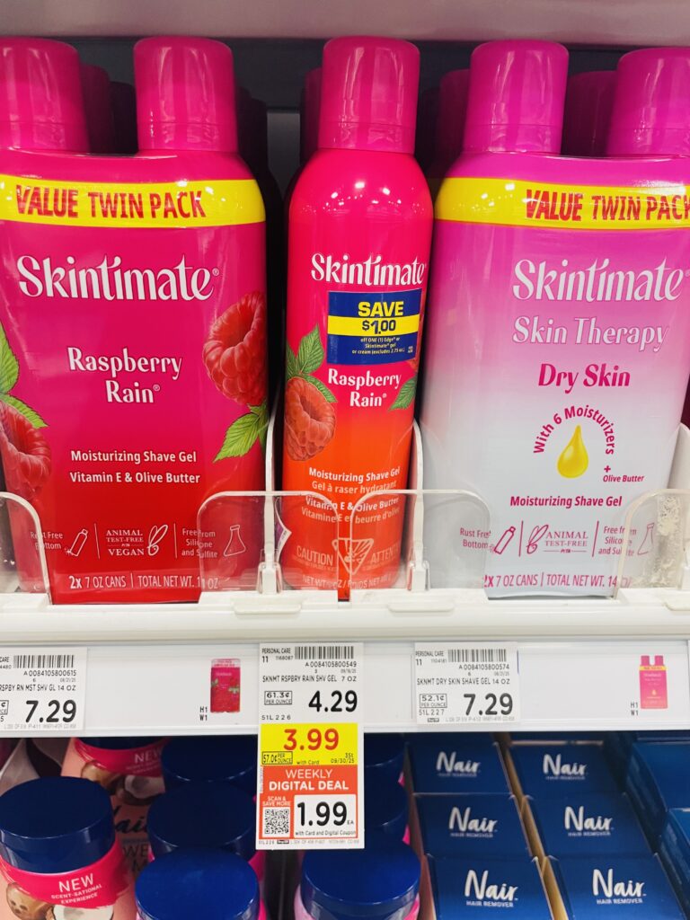 edge skintimate shave cream kroger shelf image (1)