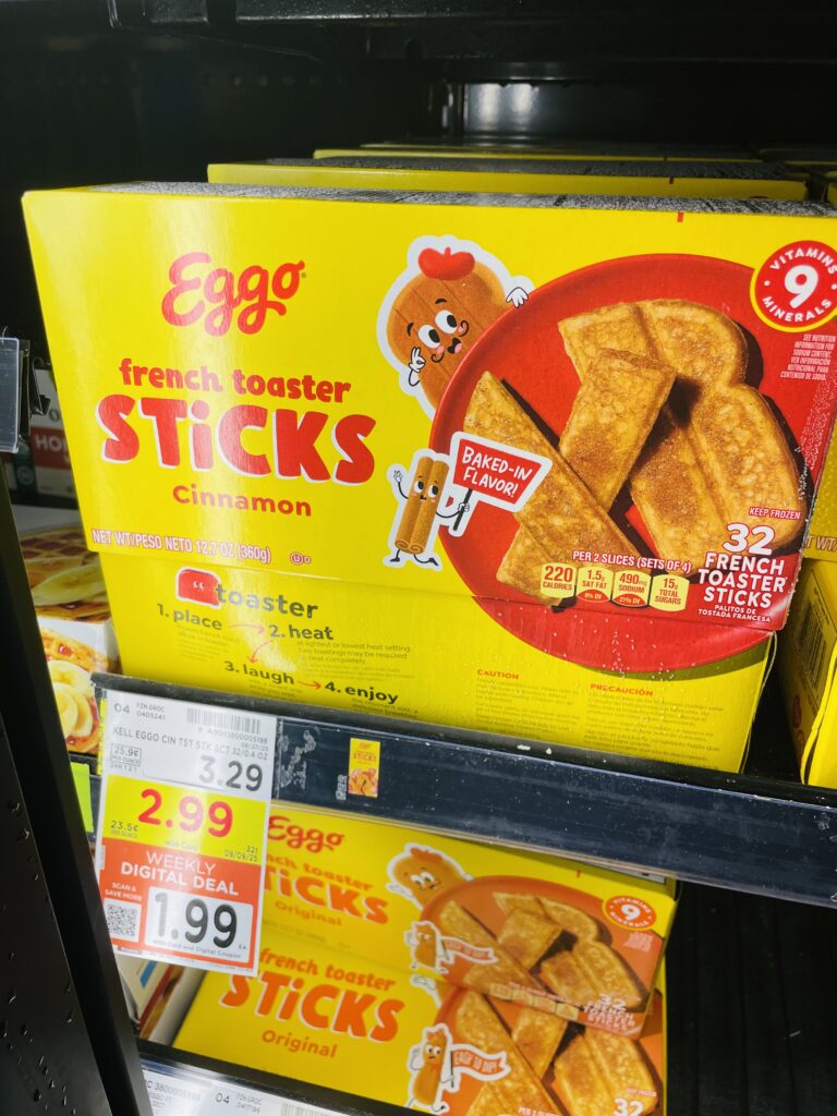 eggo waffles kroger shelf image (4)