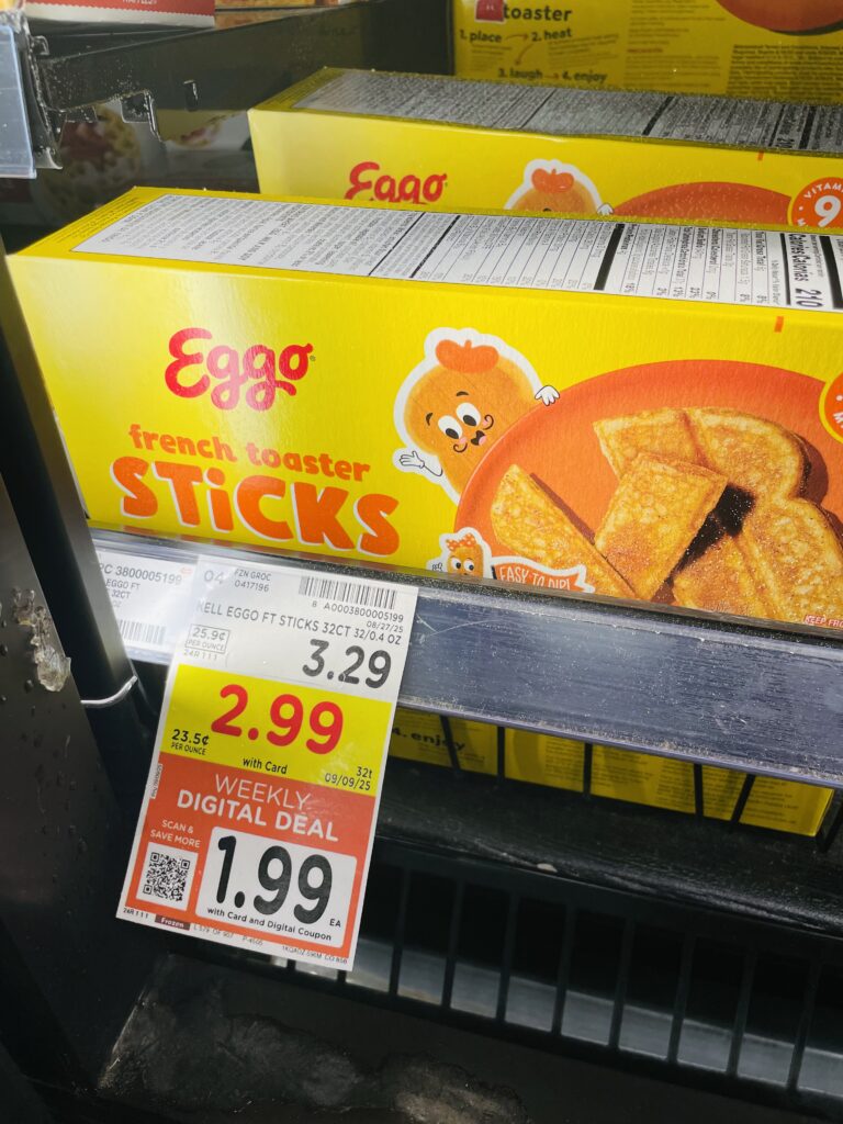 eggo waffles kroger shelf image (4)