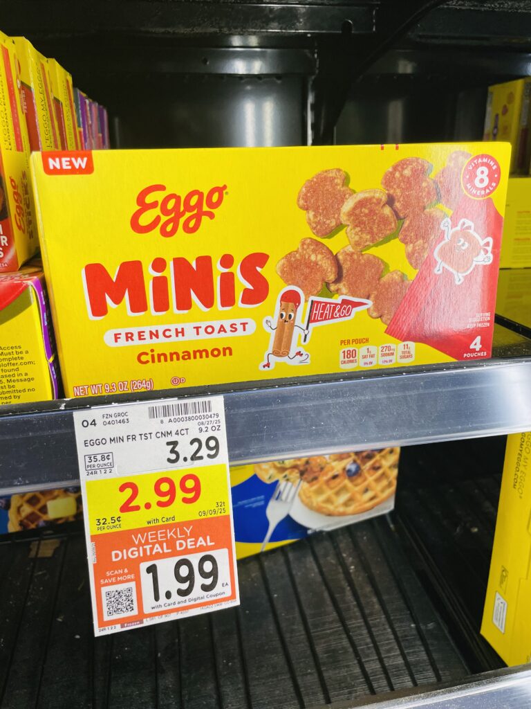 eggo waffles kroger shelf image (4)
