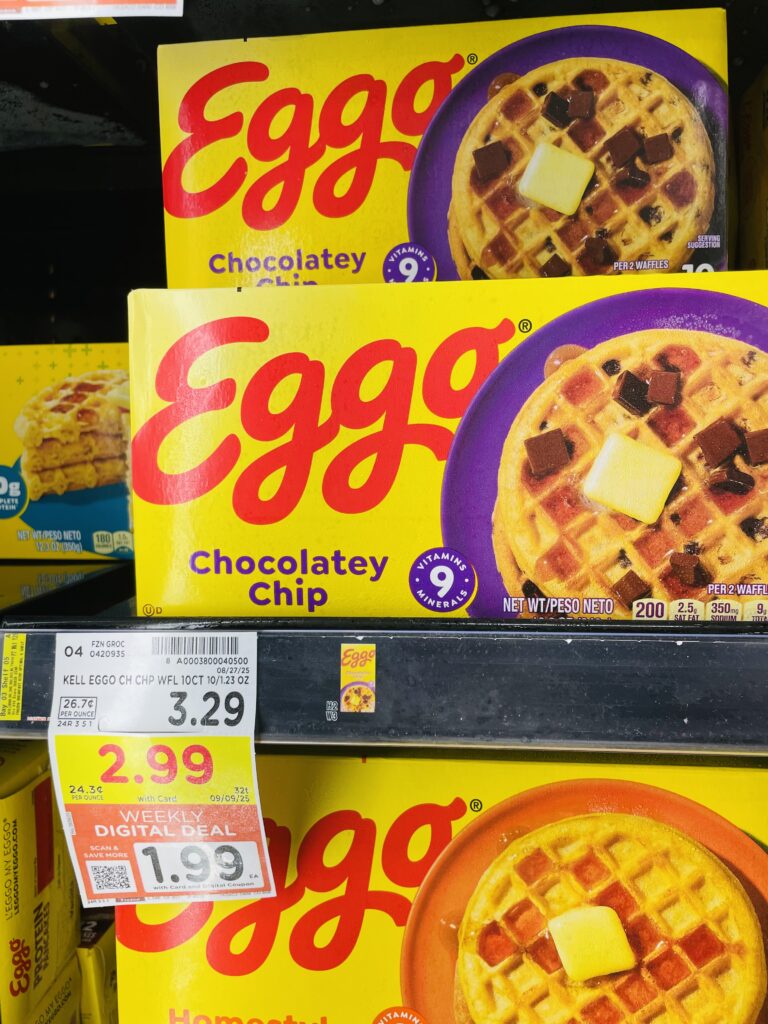 eggo waffles kroger shelf image (4)
