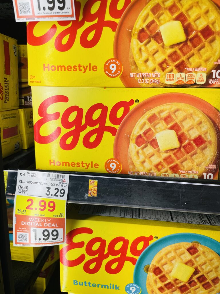eggo waffles kroger shelf image (4)