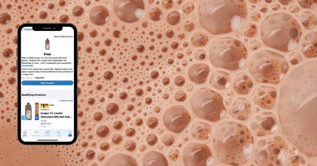 free kroger digtal coupon for chocolate milk