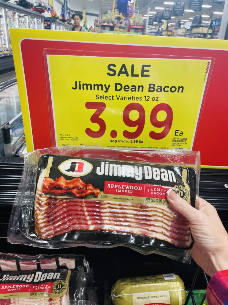 jimmy dean sausage and bacon kroger shelf image (3)