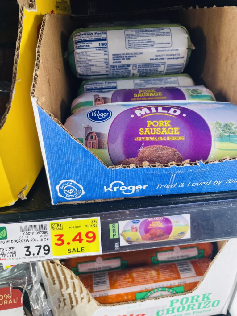 kroger breakfast sausage shelf image (1)