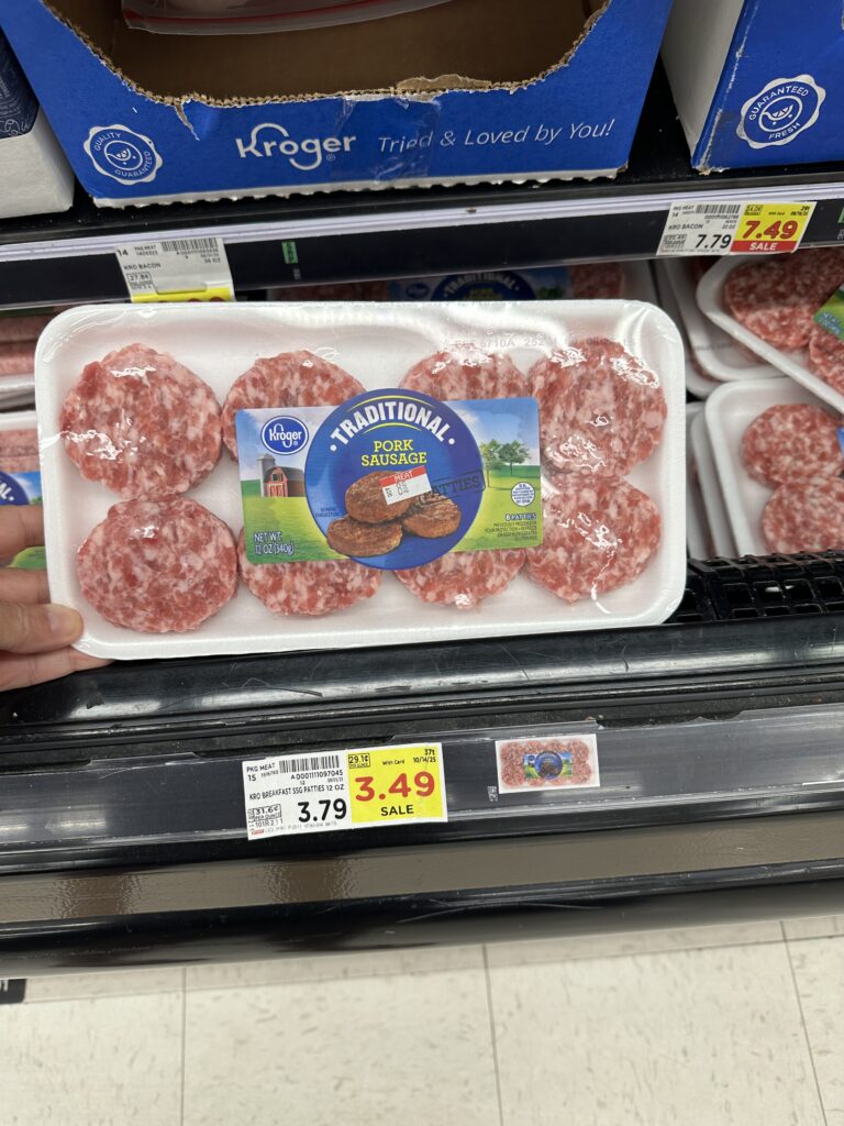 kroger breakfast sausage shelf image (1)