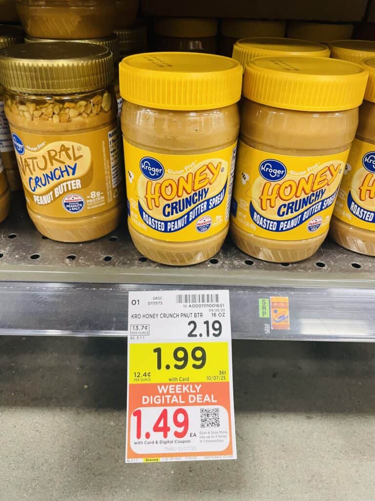 kroger peanut butter shelf image (1)