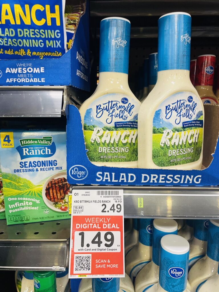 kroger salad dressing shelf image (1)