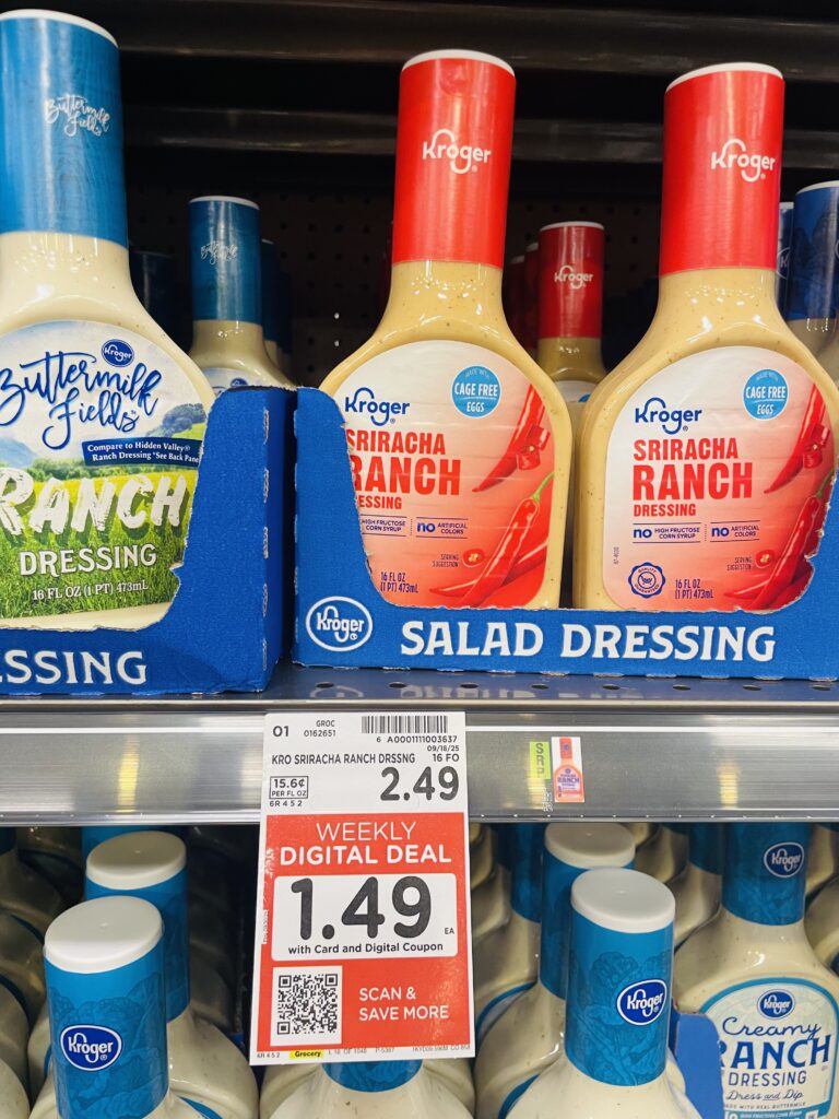 kroger salad dressing shelf image (1)