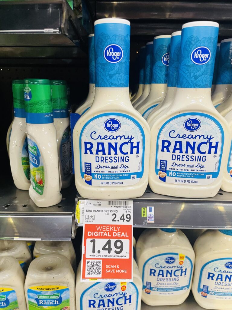 kroger salad dressing shelf image (1)