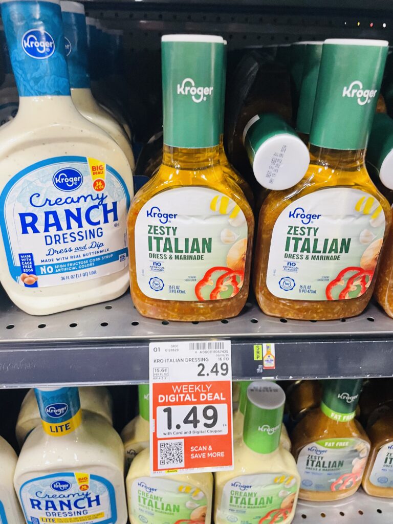 kroger salad dressing shelf image (1)