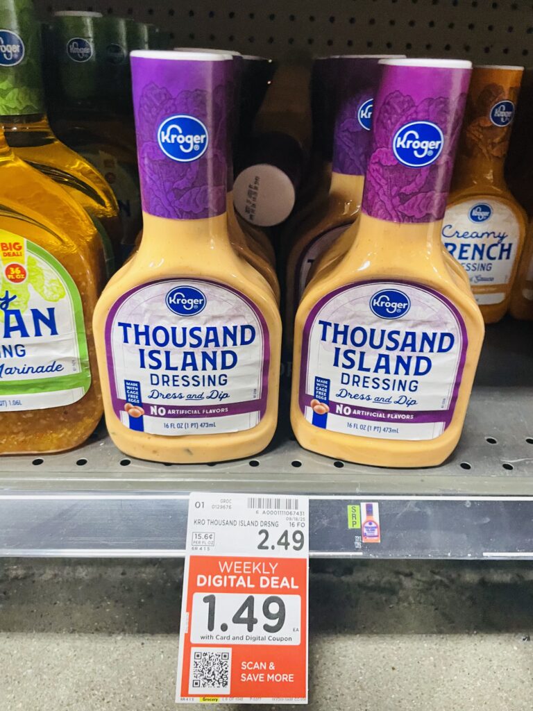 kroger salad dressing shelf image (1)