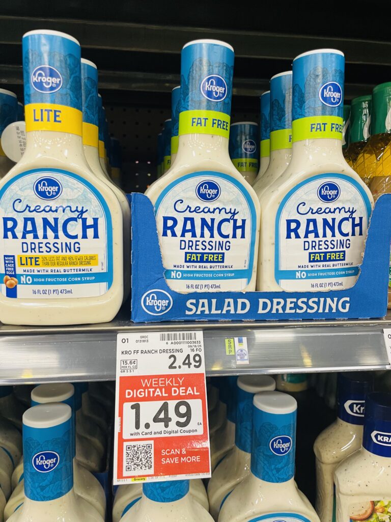 kroger salad dressing shelf image (1)