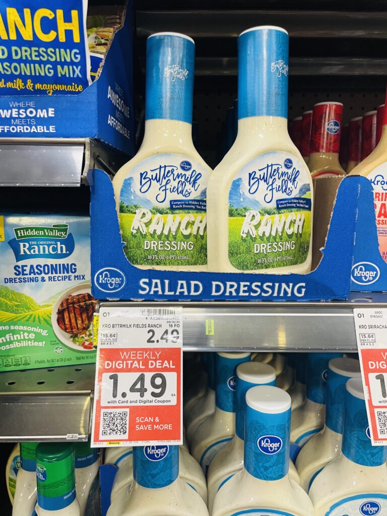 kroger salad dressing shelf image (1)