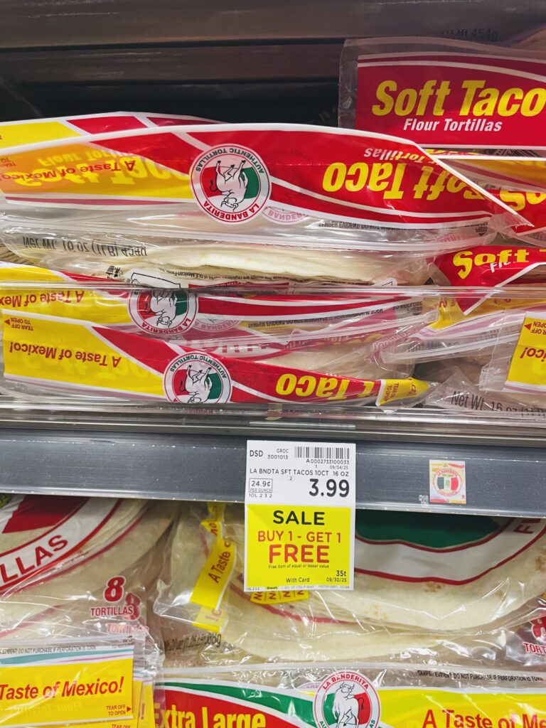 la banderita tortillas kroger shelf image
