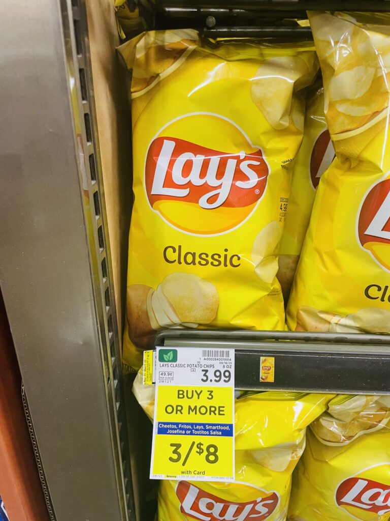 lay's, cheetos fritos kroger shelf image (1)