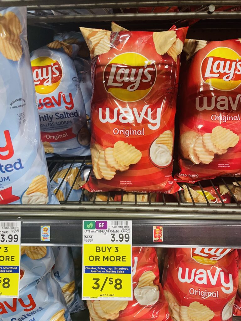 lay's, cheetos fritos kroger shelf image (1)
