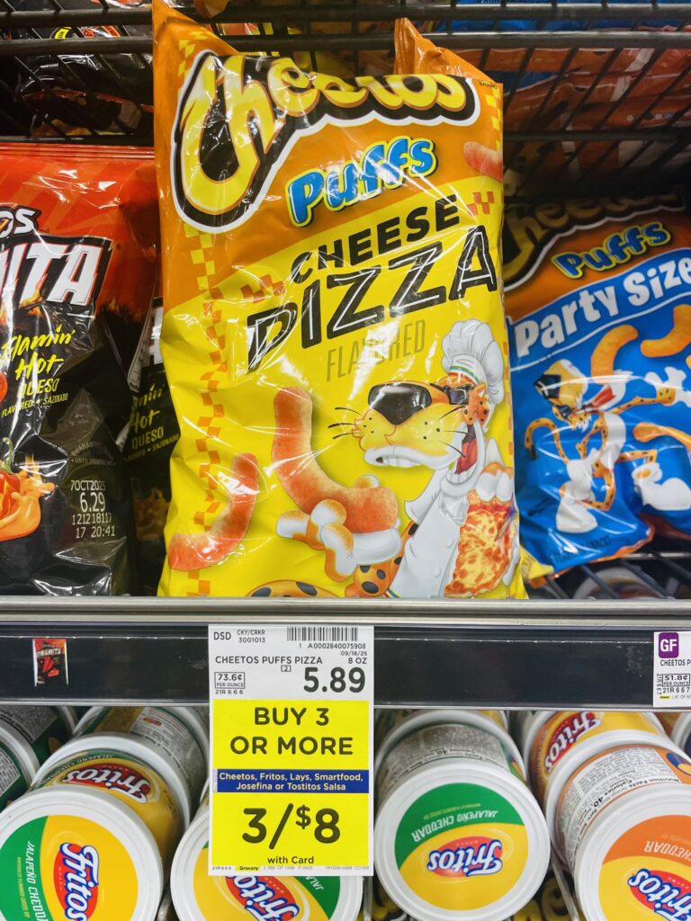 lay's, cheetos fritos kroger shelf image (1)