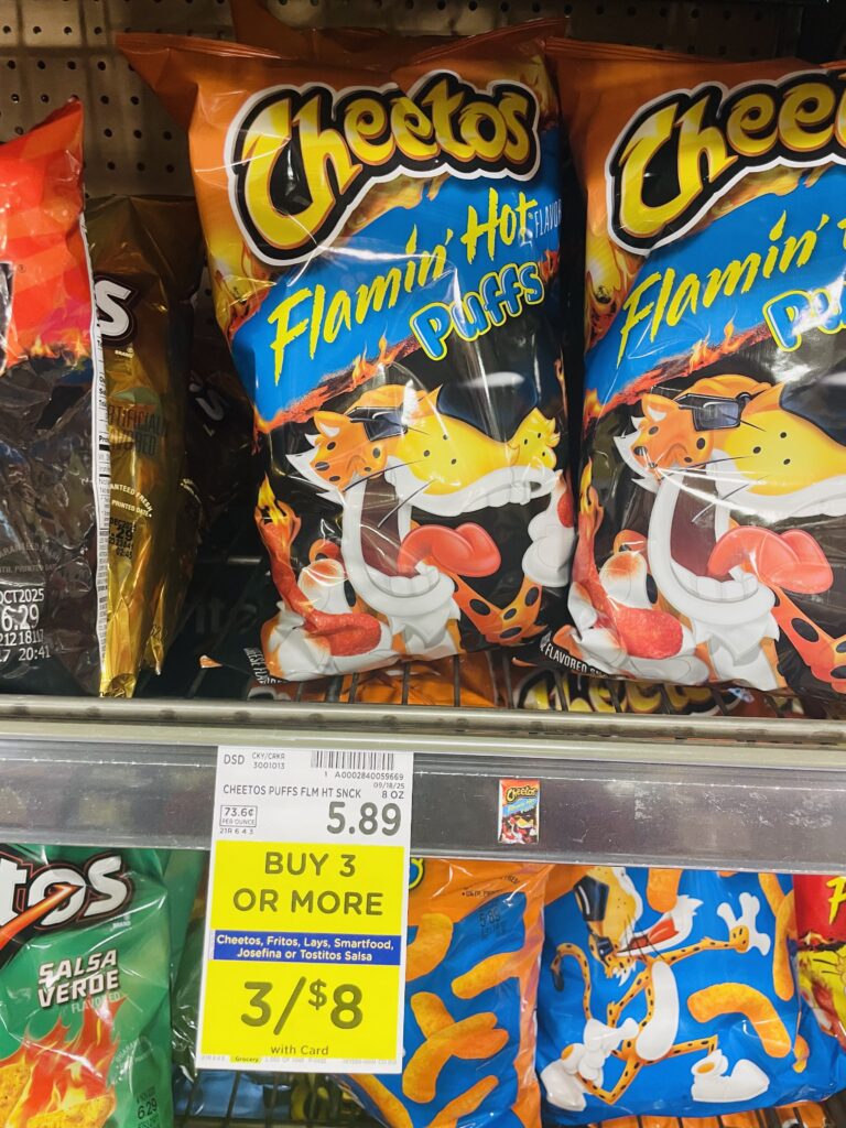 lay's, cheetos fritos kroger shelf image (1)