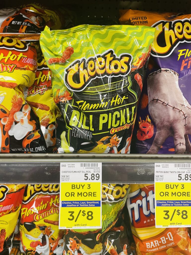 lay's, cheetos fritos kroger shelf image (1)