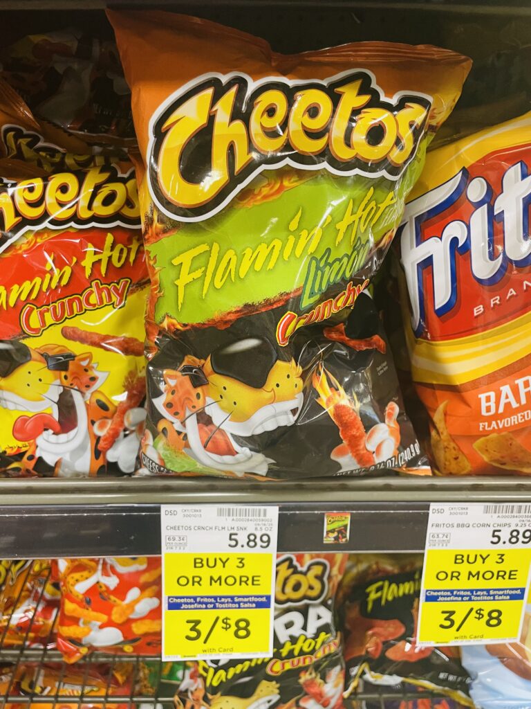 lay's, cheetos fritos kroger shelf image (1)