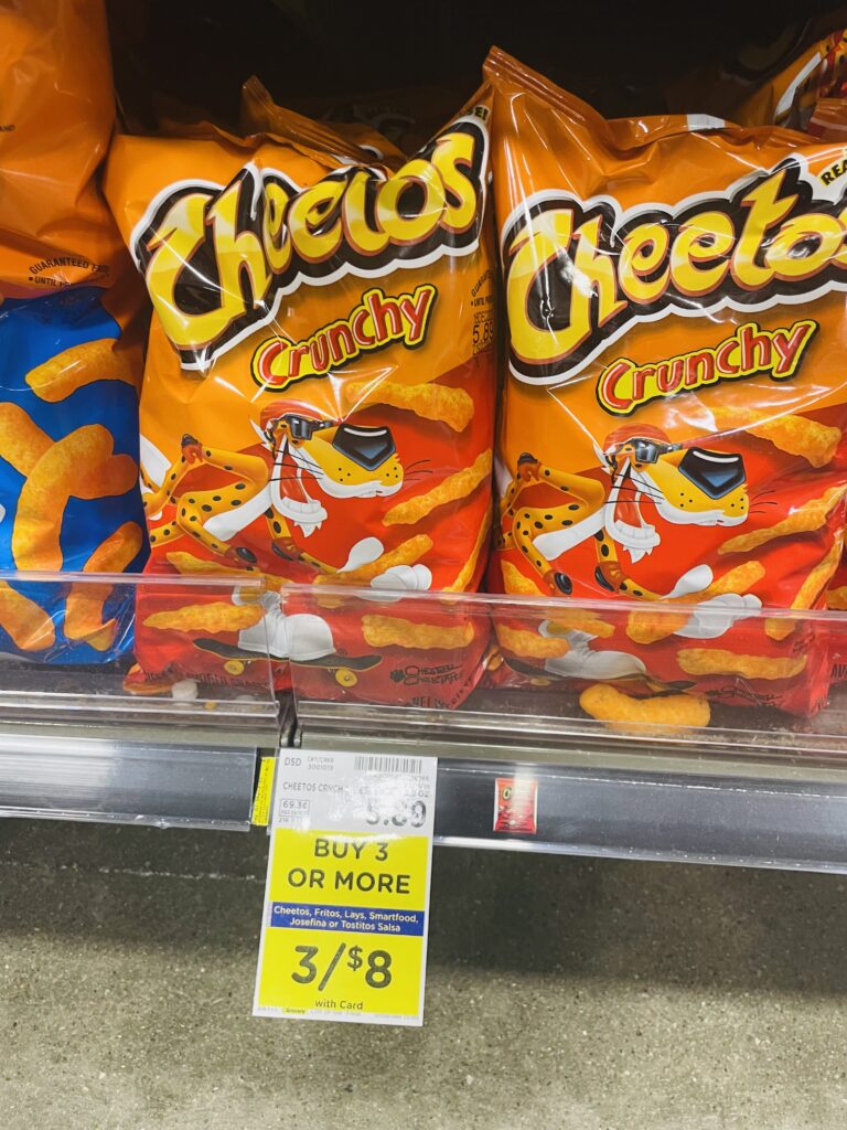 lay's, cheetos fritos kroger shelf image (1)