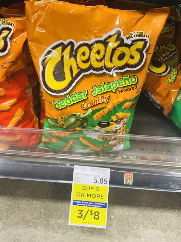 lay's, cheetos fritos kroger shelf image (1)