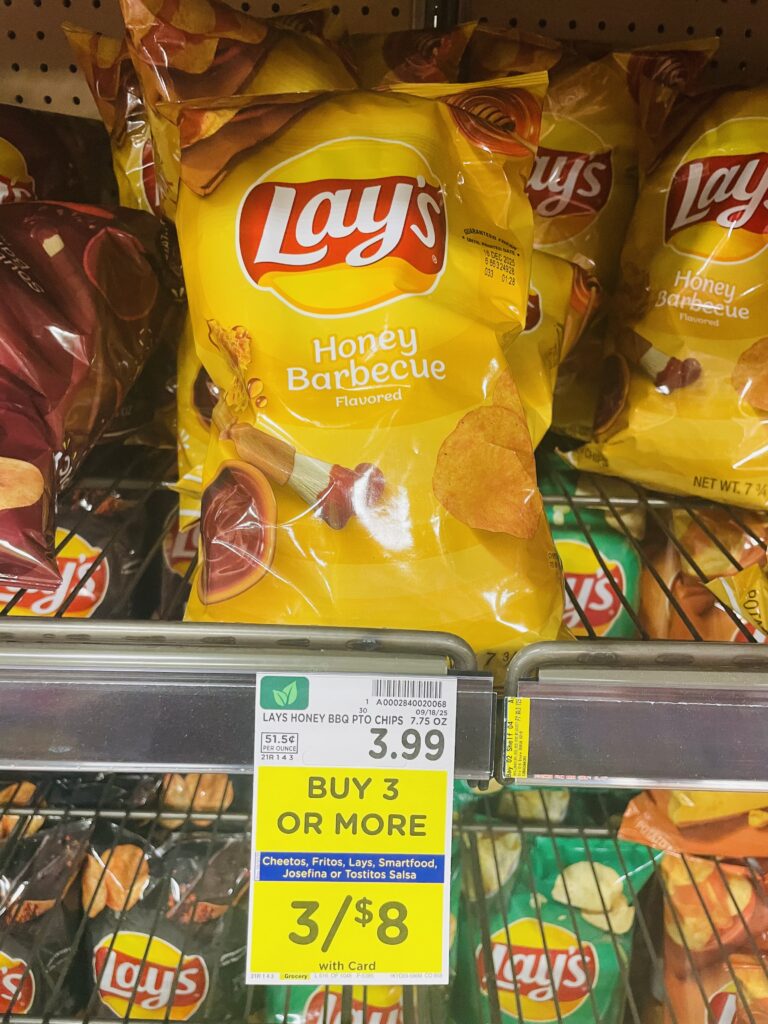 lay's, cheetos fritos kroger shelf image (1)