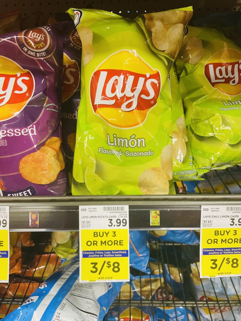 lay's, cheetos fritos kroger shelf image (1)