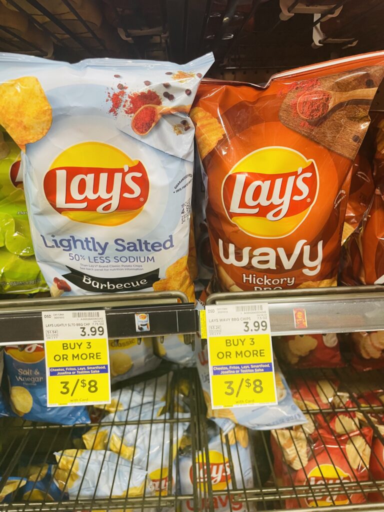 lay's, cheetos fritos kroger shelf image (1)