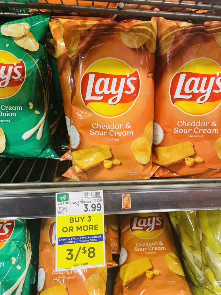 lay's, cheetos fritos kroger shelf image (1)