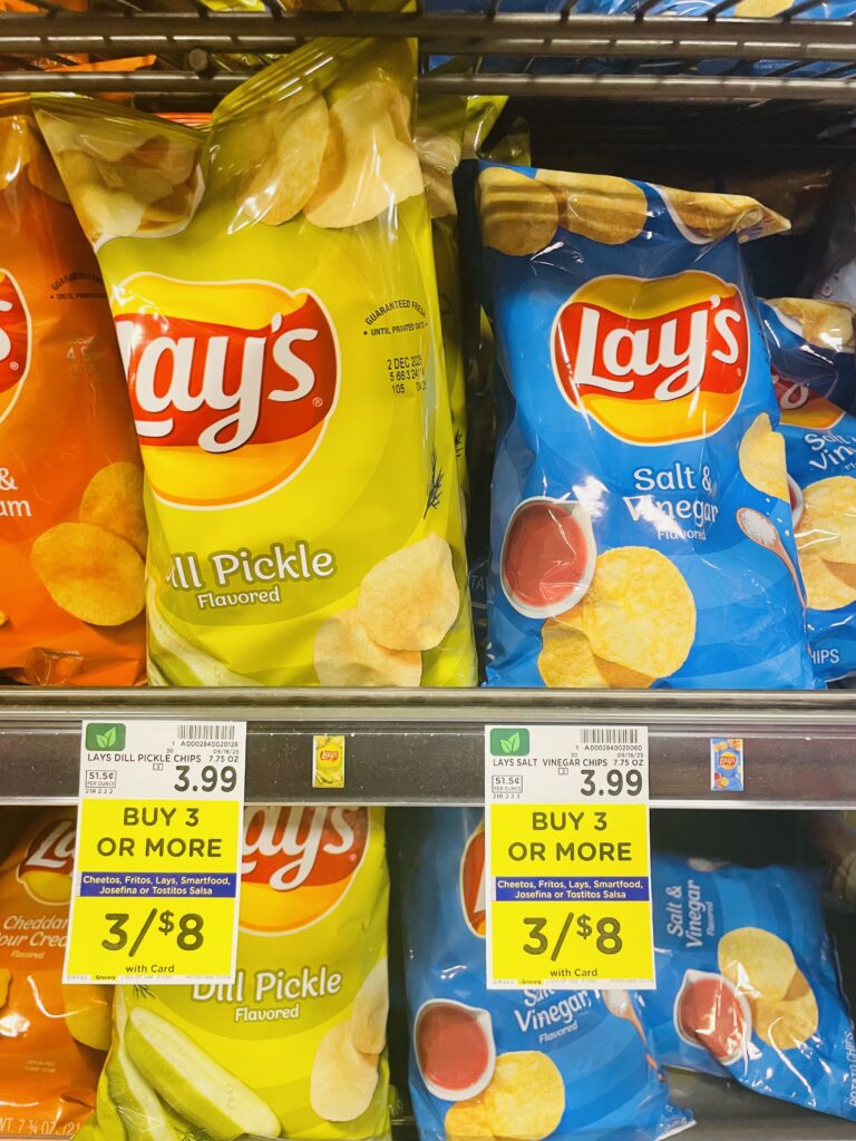 lay's, cheetos fritos kroger shelf image (1)