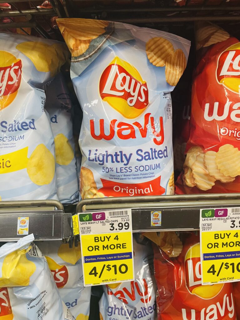 lay's, doritos and fritos kroger shelf image (1)