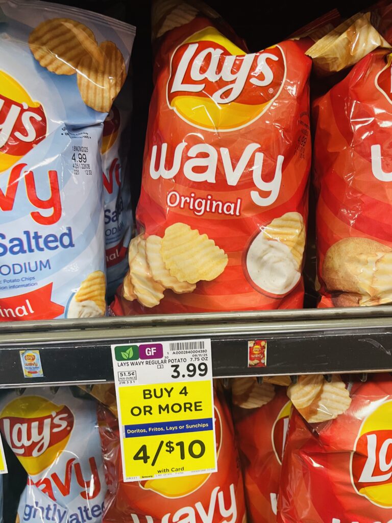 lay's, doritos and fritos kroger shelf image (1)