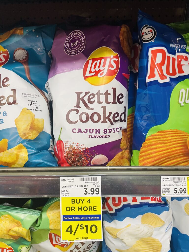 lay's, doritos and fritos kroger shelf image (1)