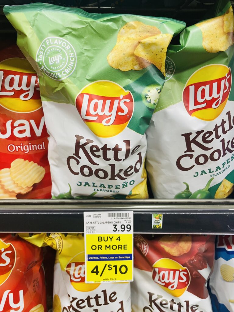 lay's, doritos and fritos kroger shelf image (1)