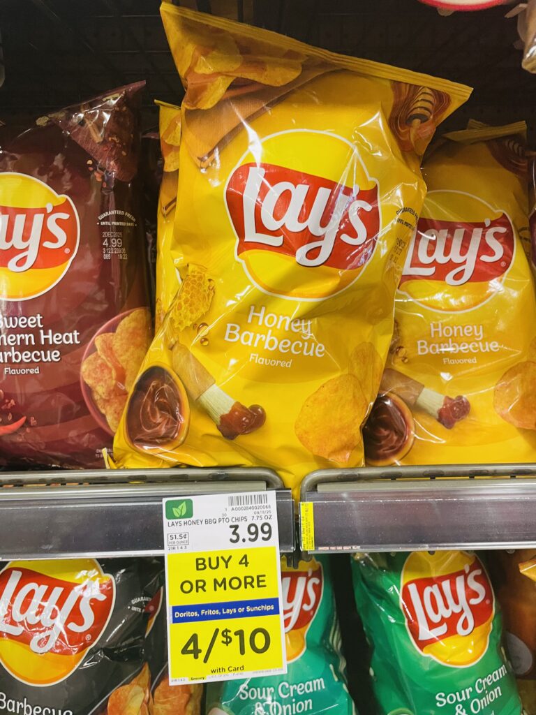 lay's, doritos and fritos kroger shelf image (1)