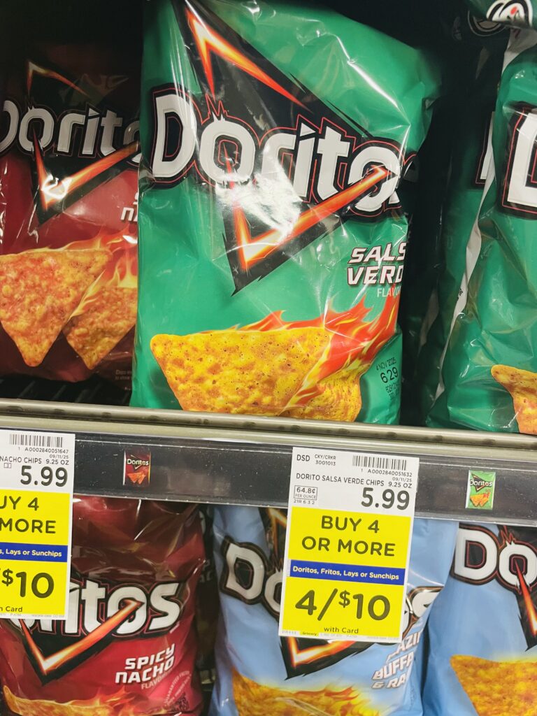 lay's, doritos and fritos kroger shelf image (1)