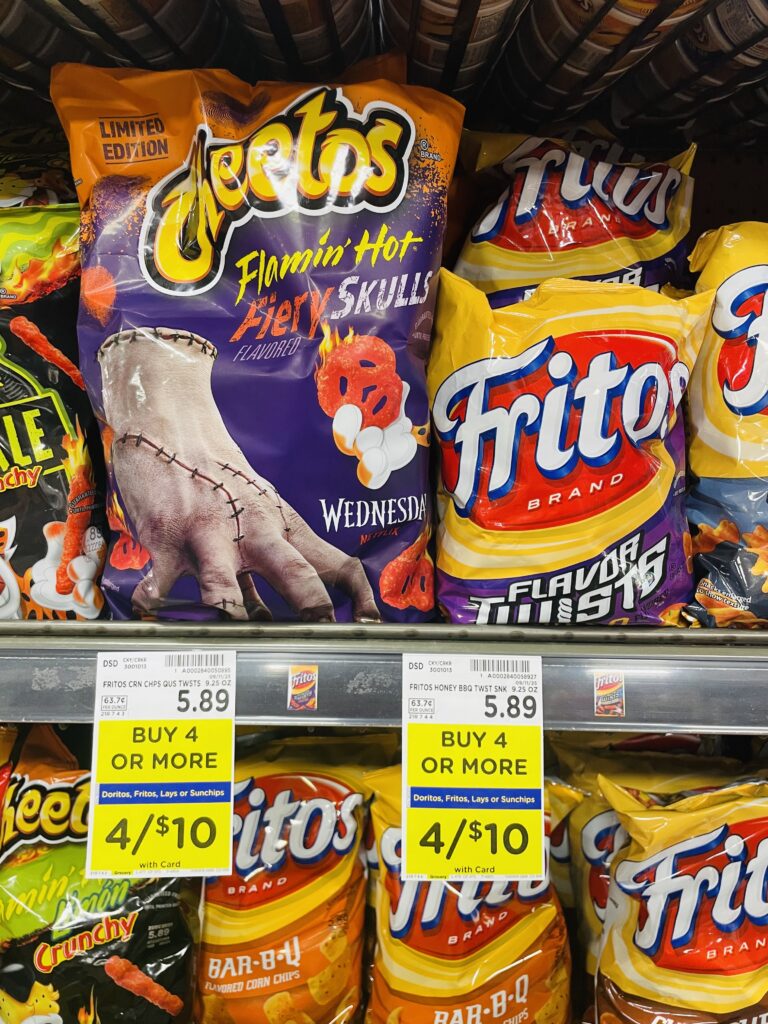 lay's, doritos and fritos kroger shelf image (1)