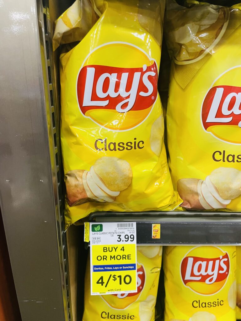 lay's, doritos and fritos kroger shelf image (1)