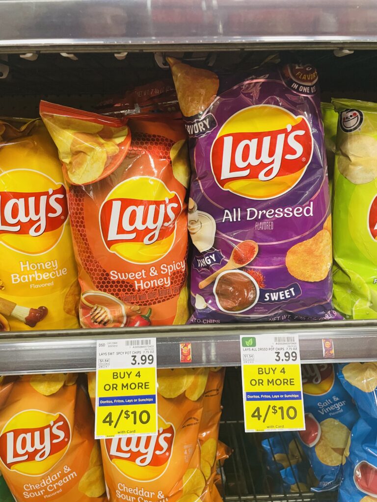 lay's, doritos and fritos kroger shelf image (1)