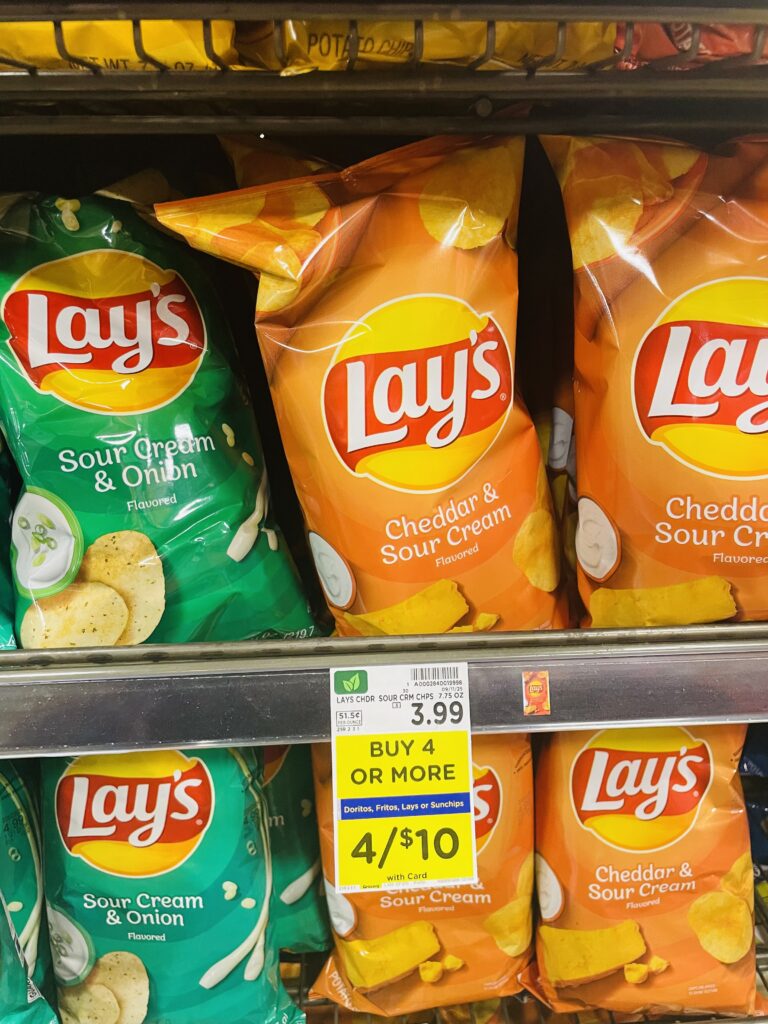 lay's, doritos and fritos kroger shelf image (1)