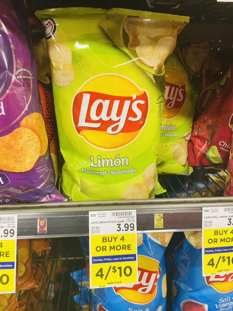 lay's, doritos and fritos kroger shelf image (1)