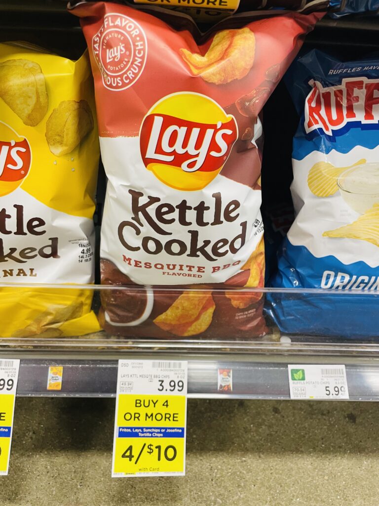 lay's, fritos and sunchips kroger shelf image (1)