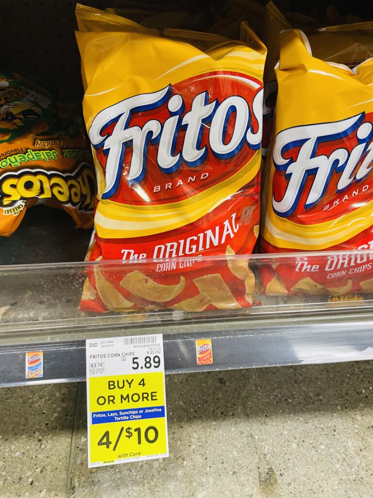 lay's, fritos and sunchips kroger shelf image (1)