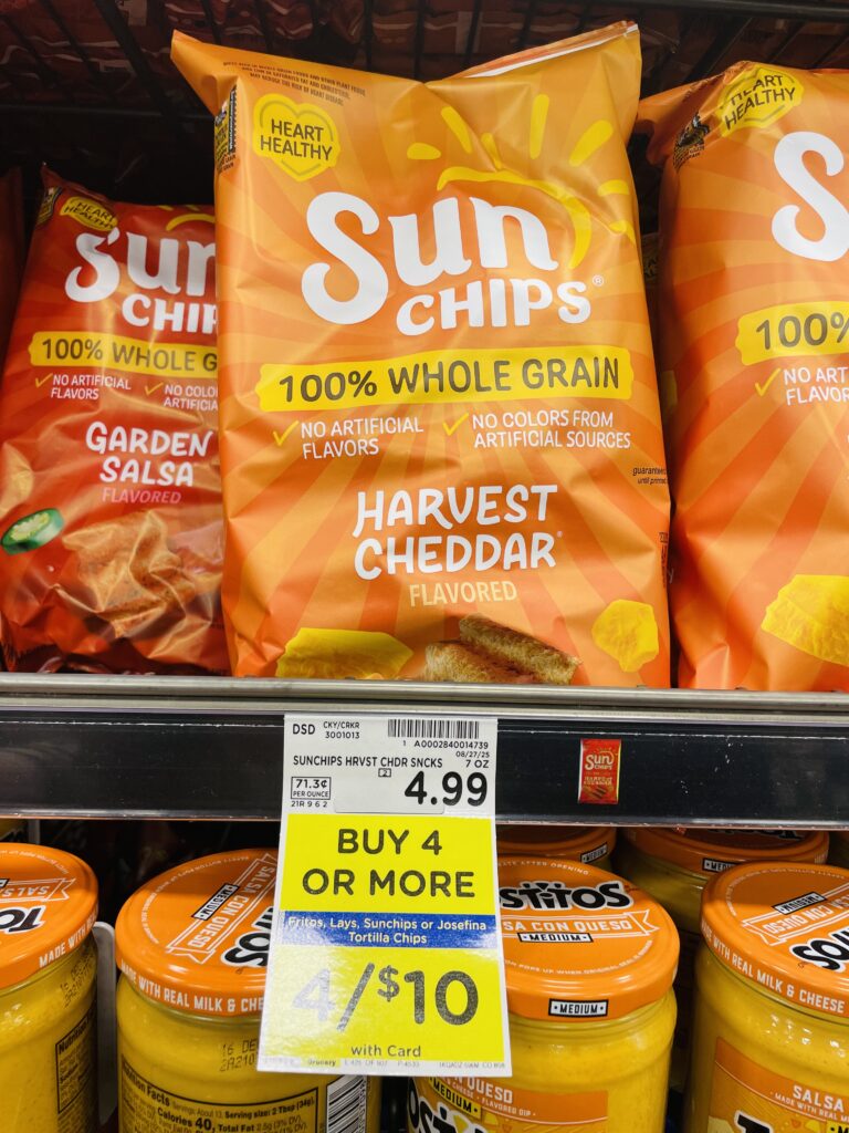 lay's, fritos and sunchips kroger shelf image (1)