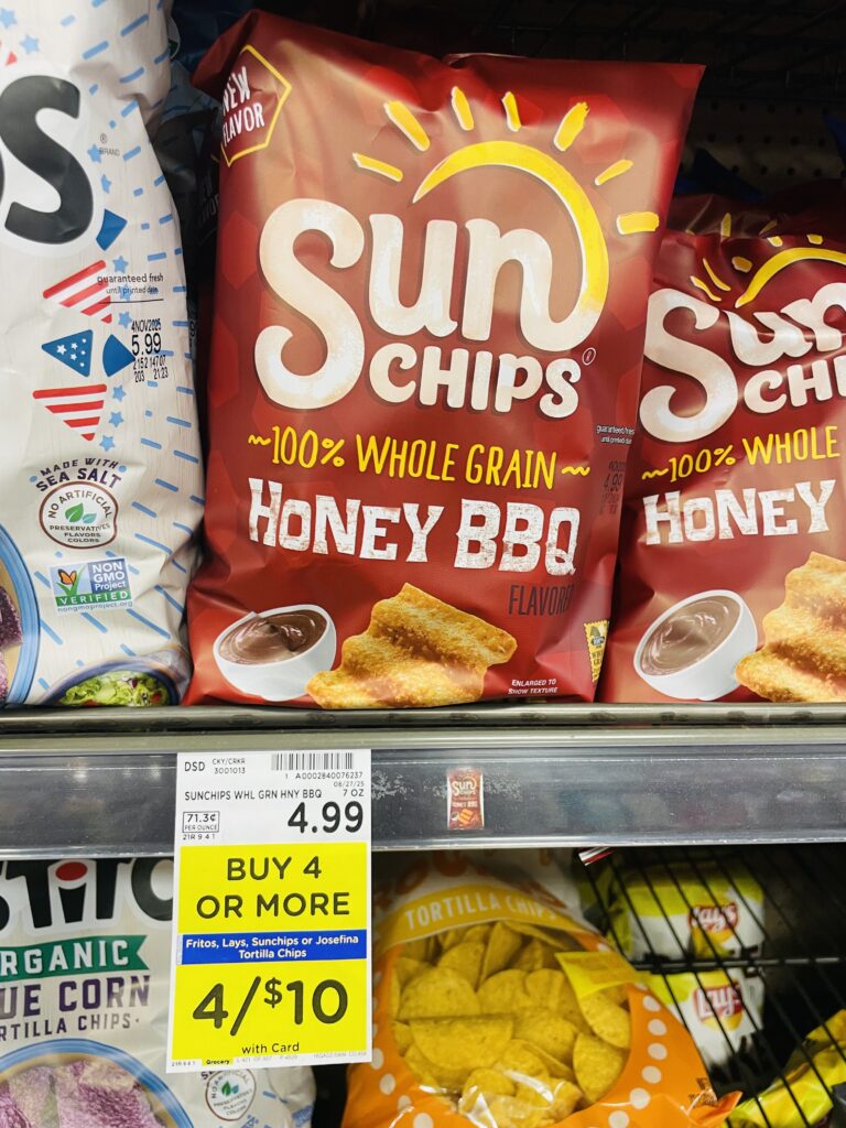 lay's, fritos and sunchips kroger shelf image (1)