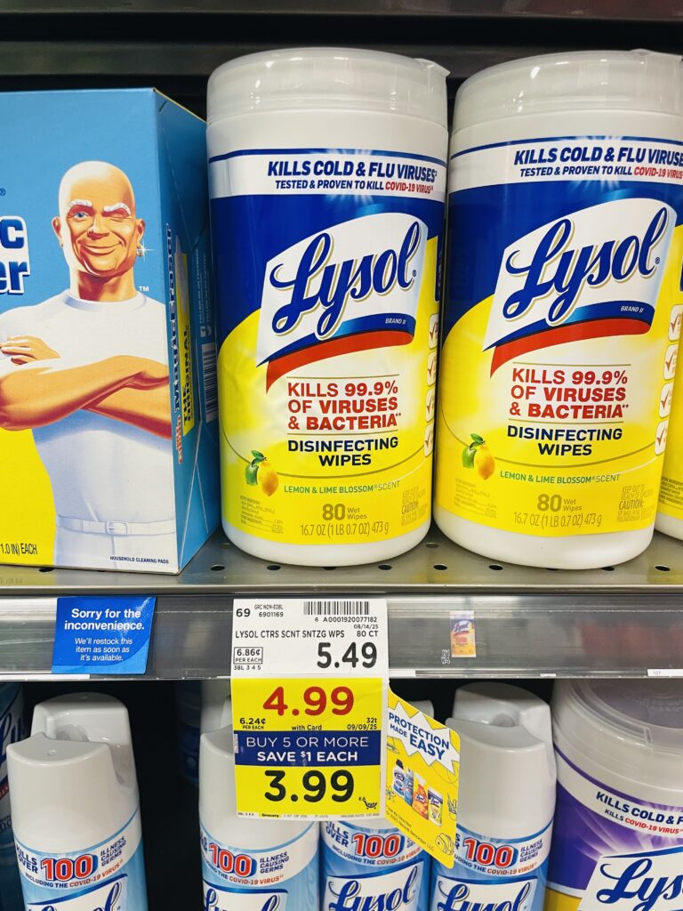 lysol wipes kroger shelf image (1)
