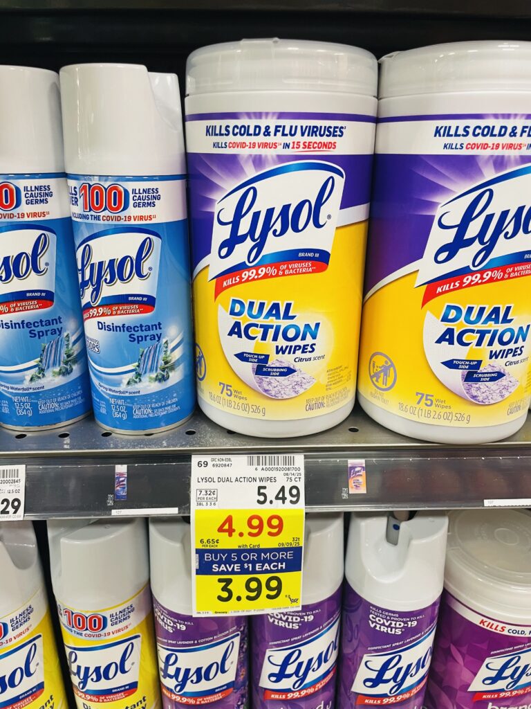 lysol wipes kroger shelf image (1)